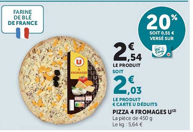 PIZZA 4 FROMAGES U