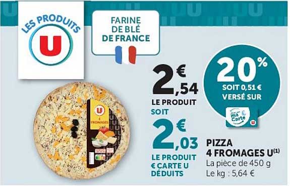 PIZZA 4 FROMAGES U