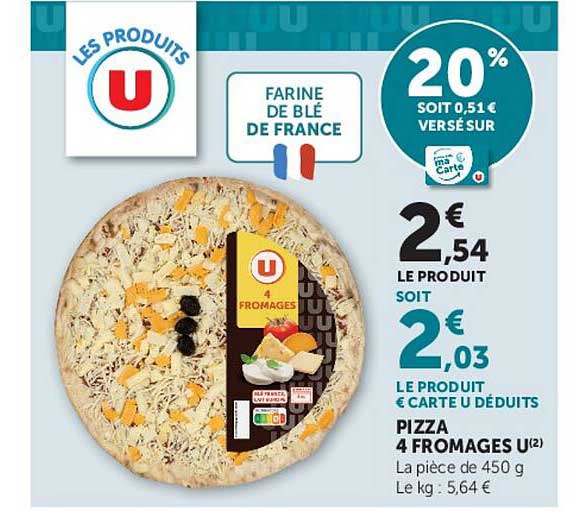PIZZA 4 FROMAGES U