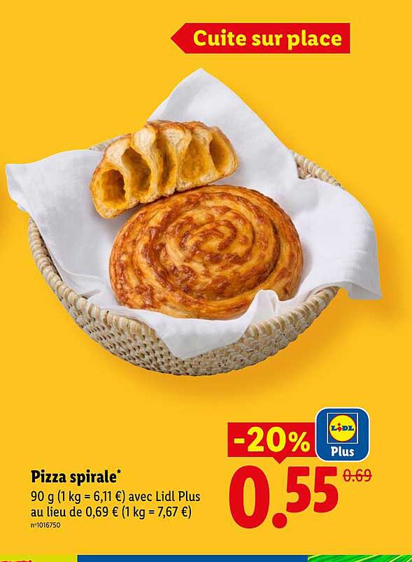 Pizza spirale*