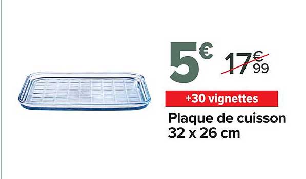 Plaque de cuisson 32 x 26 cm