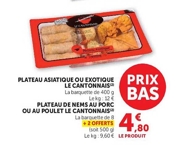 PLATEAU ASIATIQUE OU EXOTIQUE LE CANTONNAIS