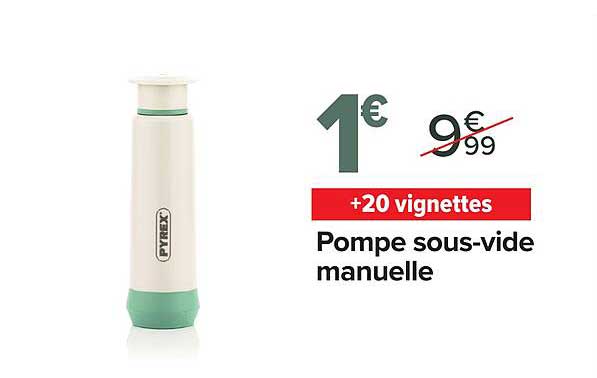 Pompe sous-vide manuelle