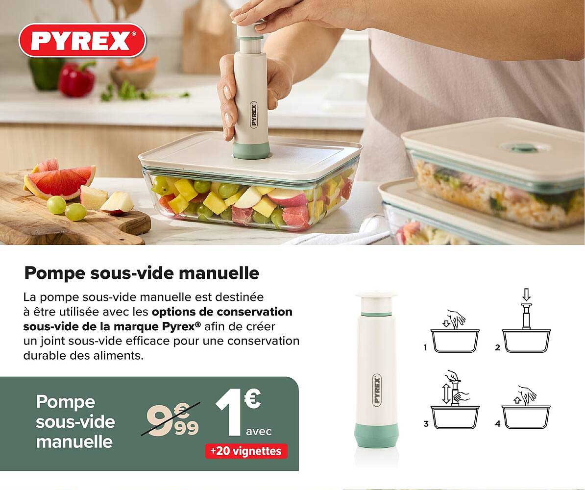 Pompe sous-vide manuelle