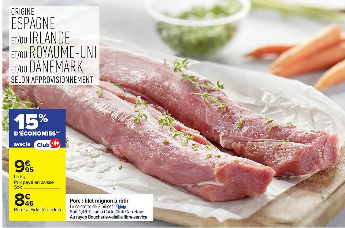 Porc : filet mignon à rôtir