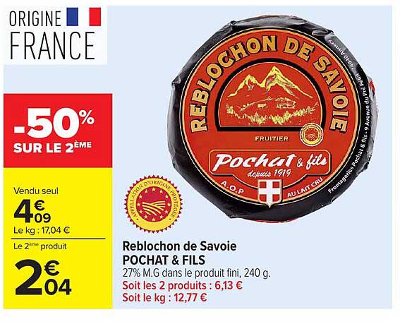 REBLOCHON DE SAVOIE POCHAT & FILS