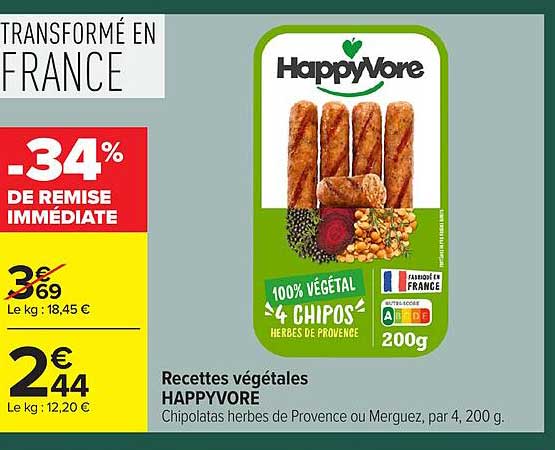 Recettes végétales HAPPYVORE