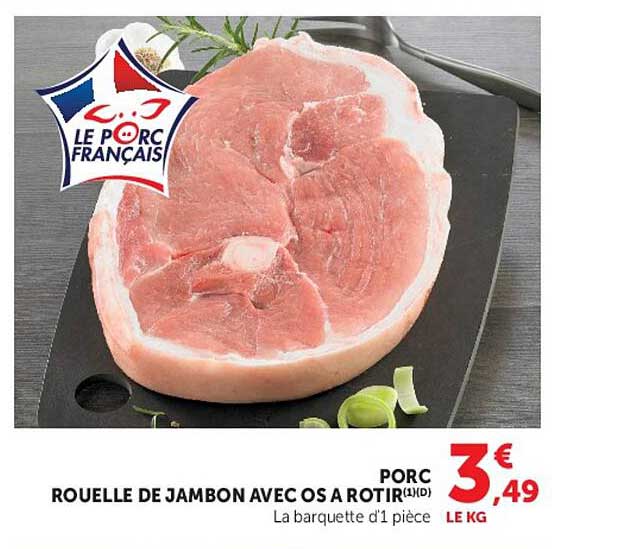 ROUELLE DE JAMBON AVEC OS A ROTIR(1)(D)