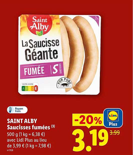 SAINT ALBY Saucisses fumées (3)