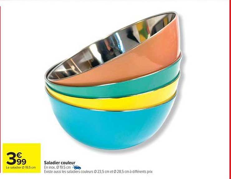 Saladier couleur