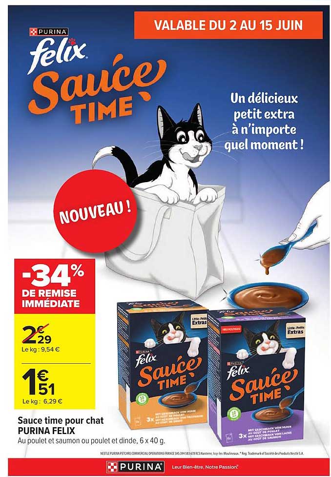 Sauce time pour chat PURINA FELIX