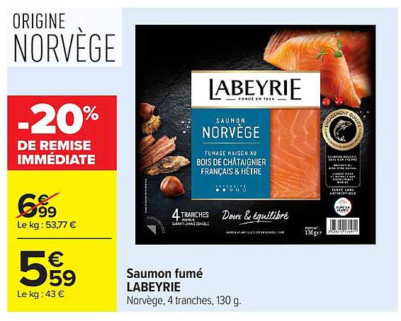 Saumon fumé LABEYRIE