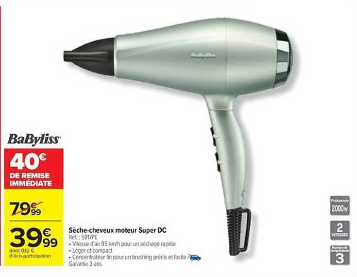 Sèche-cheveux moteur Super DC