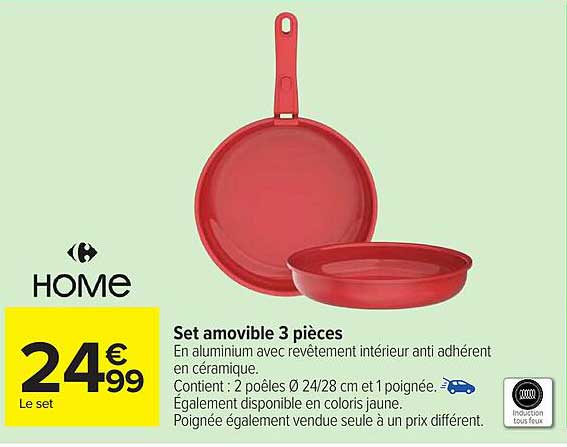 Set amovible 3 pièces