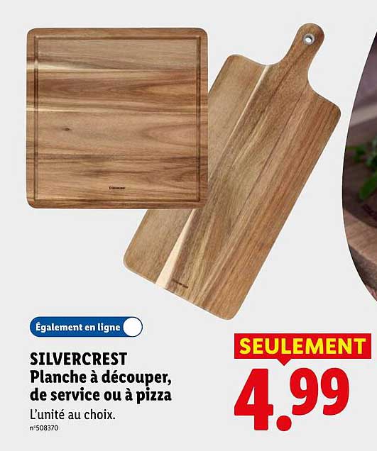 SILVERCREST Planche à découper, de service ou à pizza
