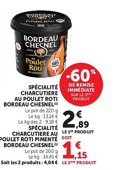 SPÉCIALITÉ CHARCUTIERE AU POULET ROTI BORDEAU CHESNEL(1)