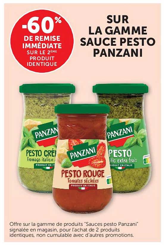 SUR LA GAMME SAUCE PESTO PANZANI