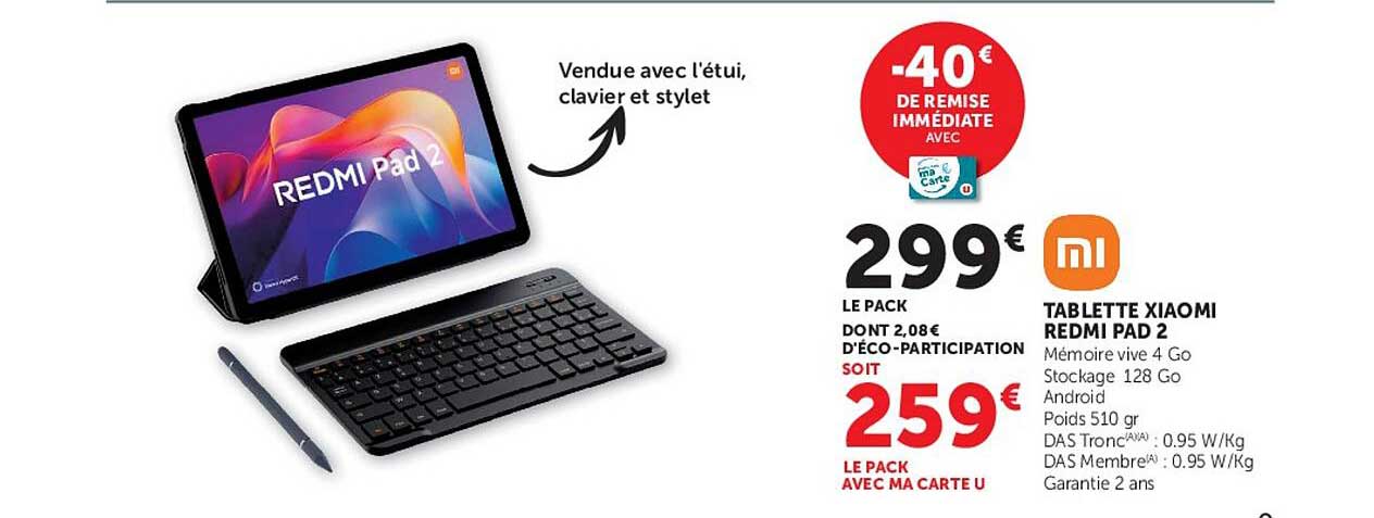 TABLETTE XIAOMI REDMI PAD 2