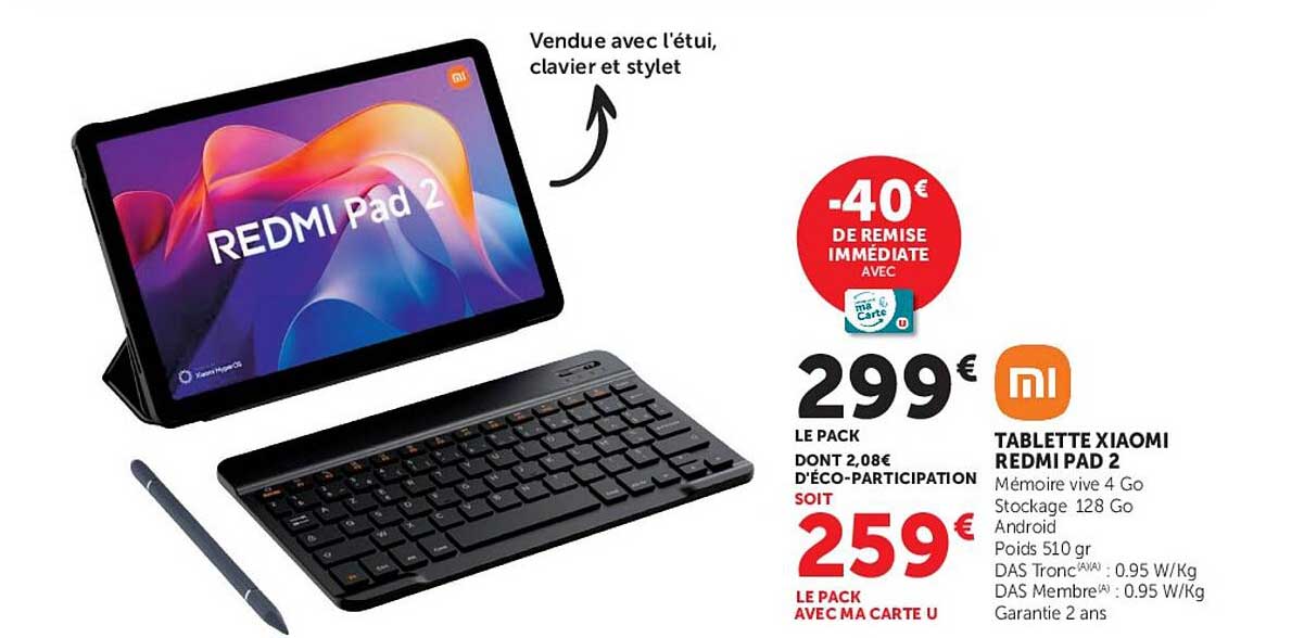 TABLETTE XIAOMI REDMI PAD 2