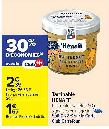 Tartinable HENAFF
