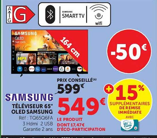 TÉLÉVISEUR 65" OLED SAMSUNG