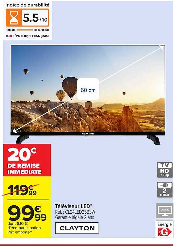 Téléviseur LED*