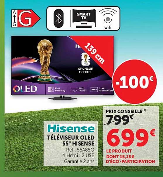 TÉLÉVISEUR OLED 55" HISENSE