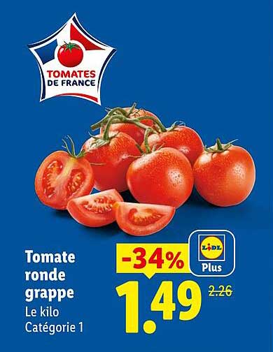 Tomate ronde grappe