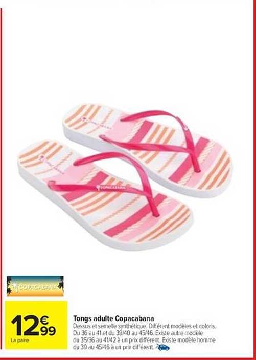 Tongs adulte Copacabana