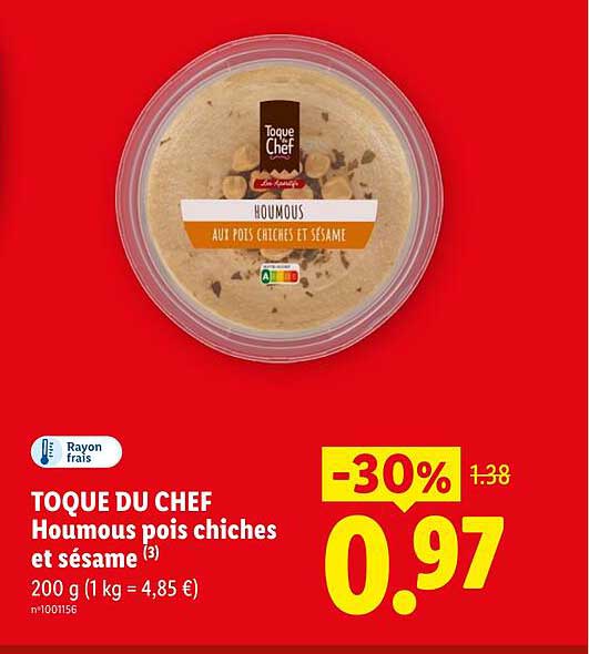 TOQUE DU CHEF Houmous pois chiches et sésame (3)