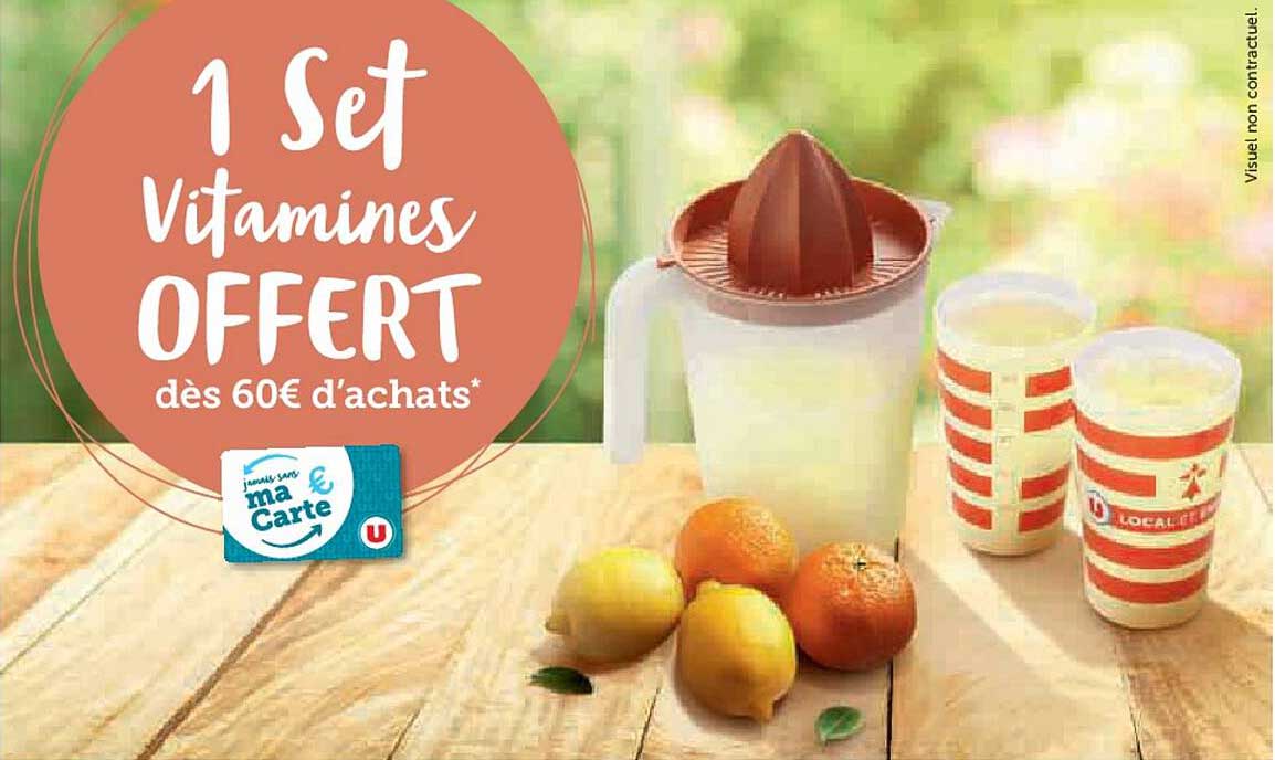 1 Set Vitamines OFFERT dès 60€ d'achats*