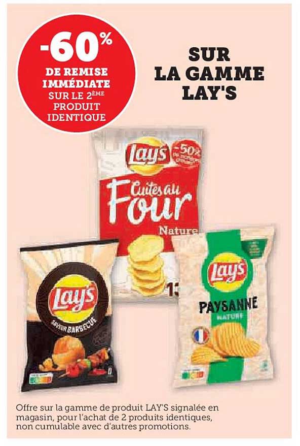 -60% DE REMISE IMMEDIATE SUR LE 2ÈME PRODUIT IDENTIQUE
