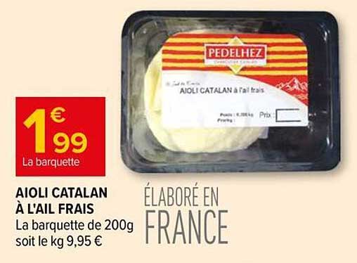 AIOLI CATALAN À L'AIL FRAIS