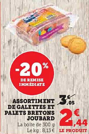 ASSORTIMENT DE GALETTES ET PALETS BRETONS JOUBARD