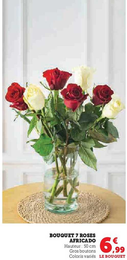 BOUQUET 7 ROSES AFRICADO
