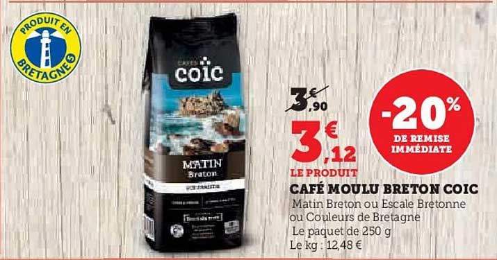 Café moulu breton Coïc
