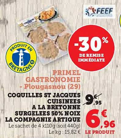 Coquilles St Jacques Cuisinées à la Bretonne