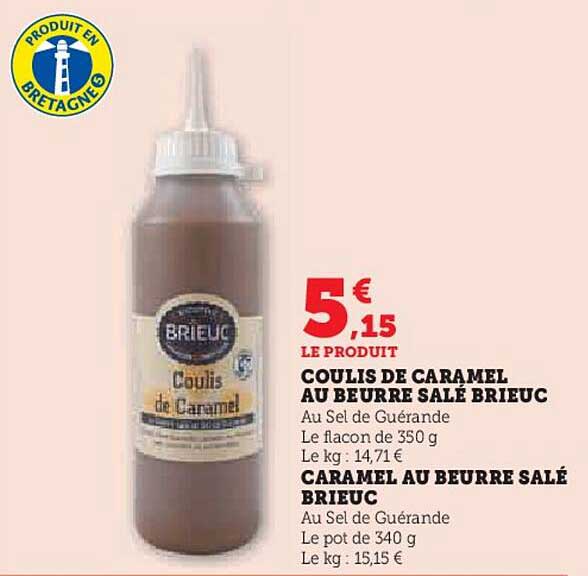 COULIS DE CARAMEL AU BEURRE SALÉ BRIEUC