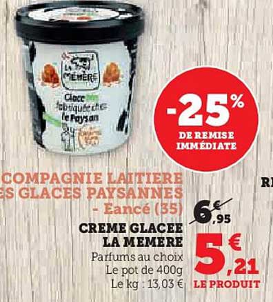 CRÈME GLACEE LA MÈRE