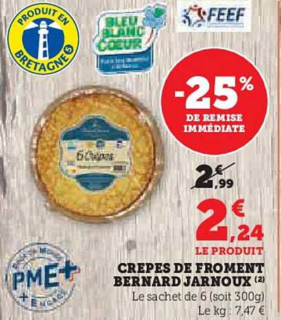 Crêpes de Froment Bernard Jarnoux
