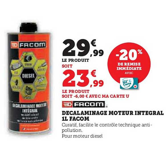 DECALAMINAGE MOTEUR INTEGRAL 1L FACOM