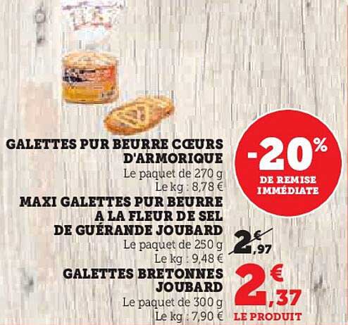 Galettes pur beurre Cœurs d'Armorique