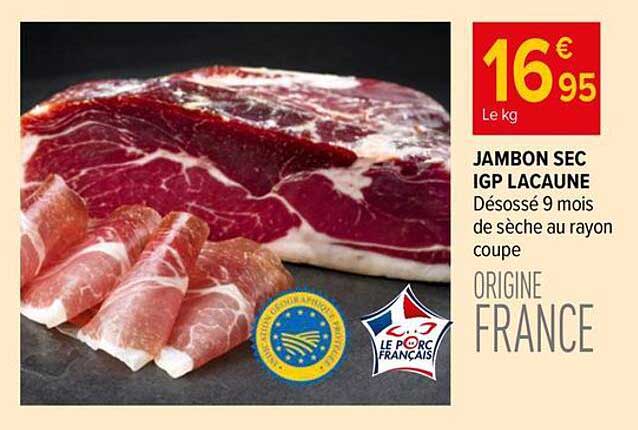 JAMBON SEC IGP LACAUNE