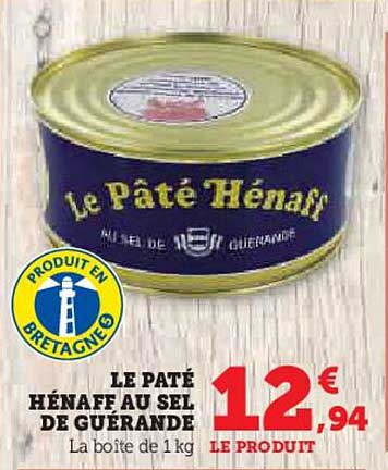 LE PATÉ HÉNAFF AU SEL DE GUÉRANDE
