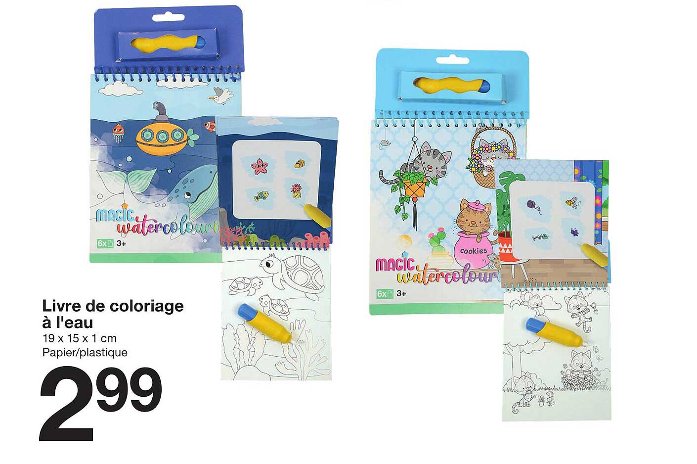 Livre de coloriage à l'eau