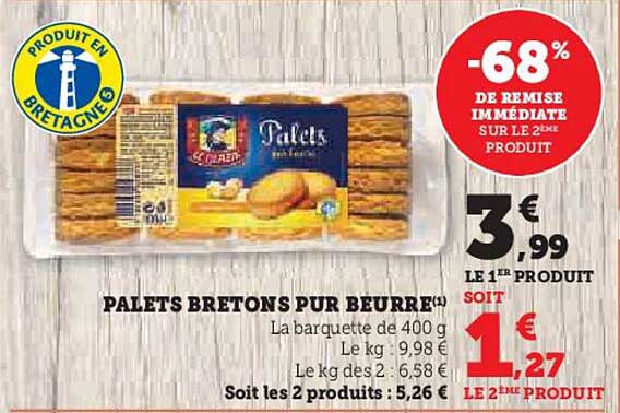 PALETS BRETONS PUR BEURRE