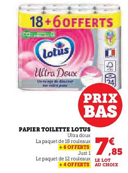 PAPIER TOILETTE LOTUS
