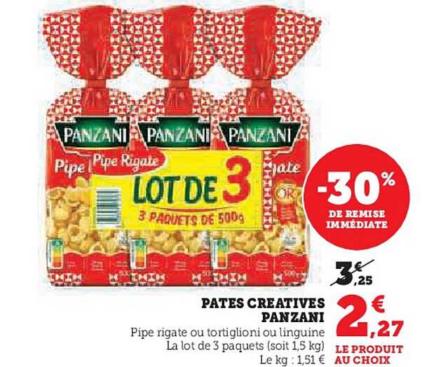 PATES CREATIVES PANZANI