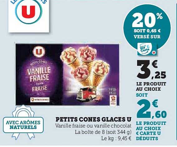 PETITS CONES GLACES U