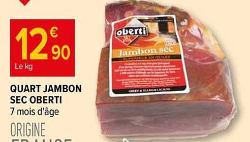 QUART JAMBON SEC OBERTI